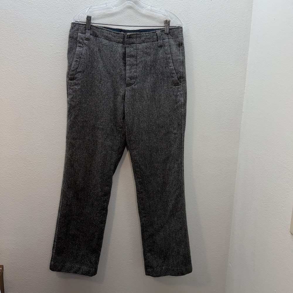 Banana‎ Republic Pants Mens 33x34 Pants Trousers Wool Blend Herringbone Vintage